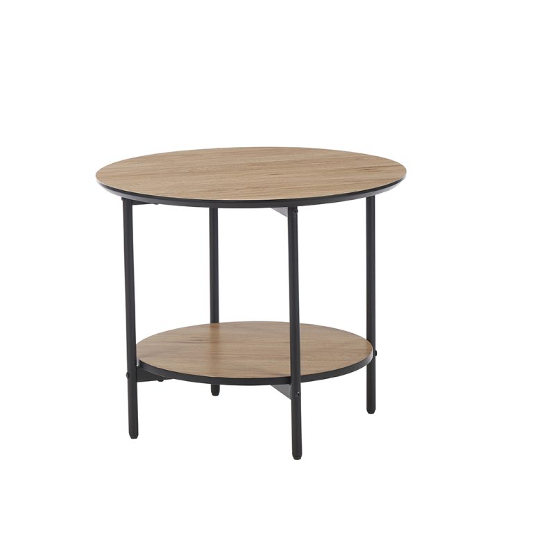 double-tier-round-side-table-metal-frame
