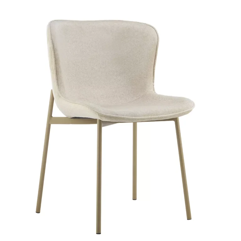 CY-2499 Modern Upholstered Dining Chair with Powder Coated Metal Legs1