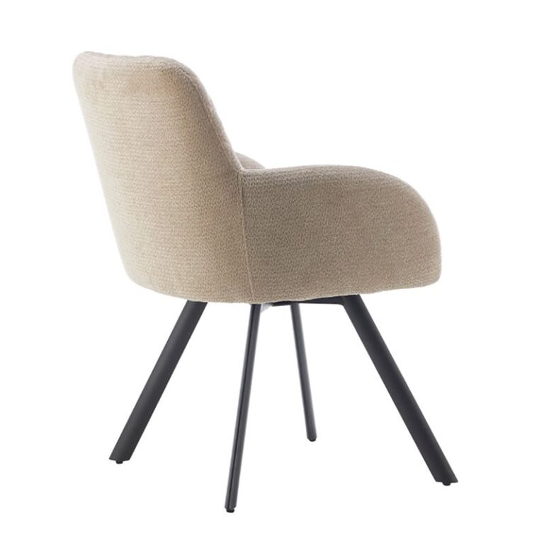 arm dining chair fabric padded