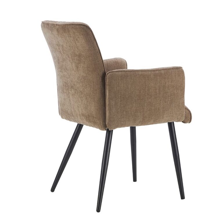 padded dining chair with armrests modern