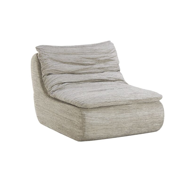armless lounge chair