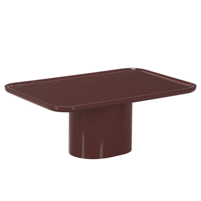 contemporary rectangle top center base table