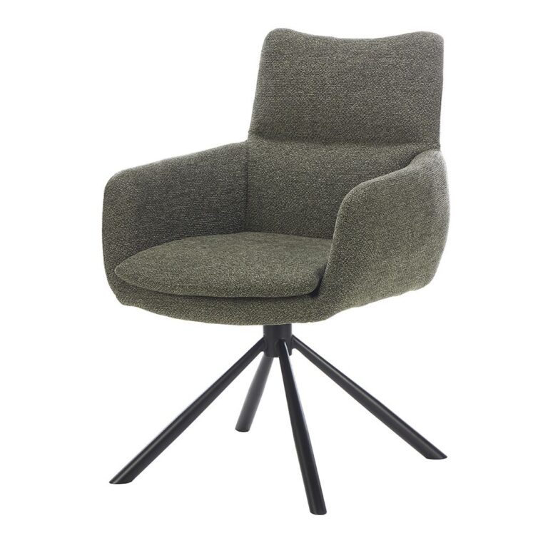 fabric accent chair with rotation function