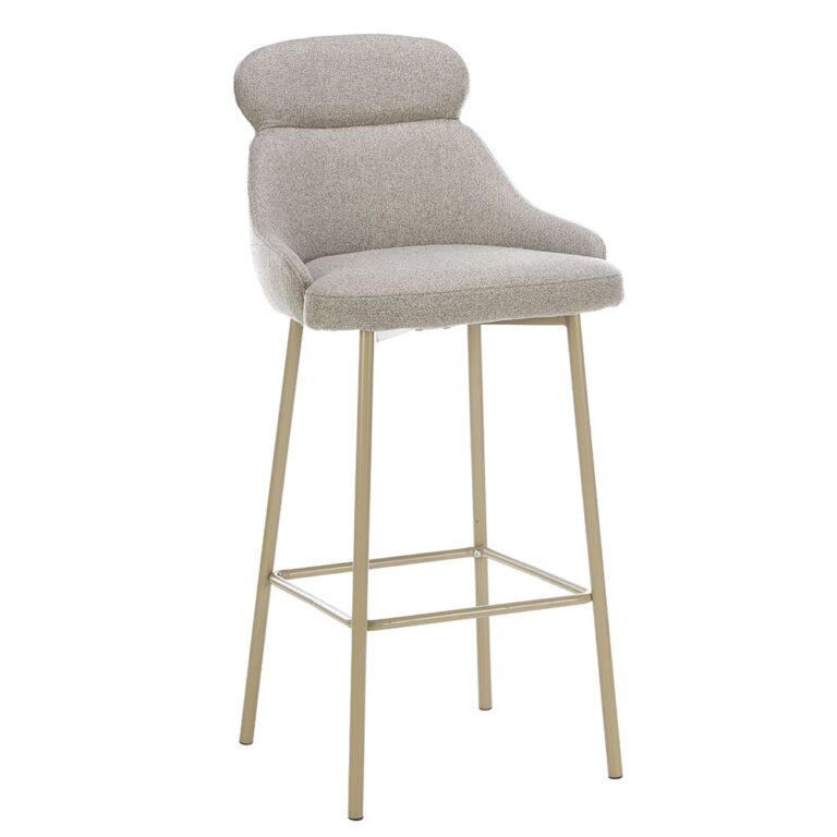 modern bar chair with soft backrest and footrest