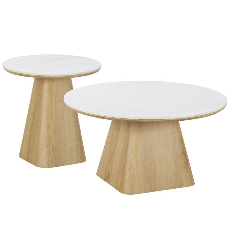 modern cone base accent table