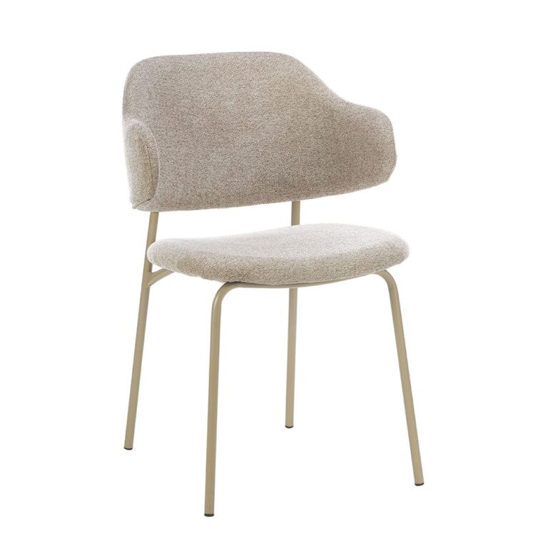 modern upholstered chair with armrests