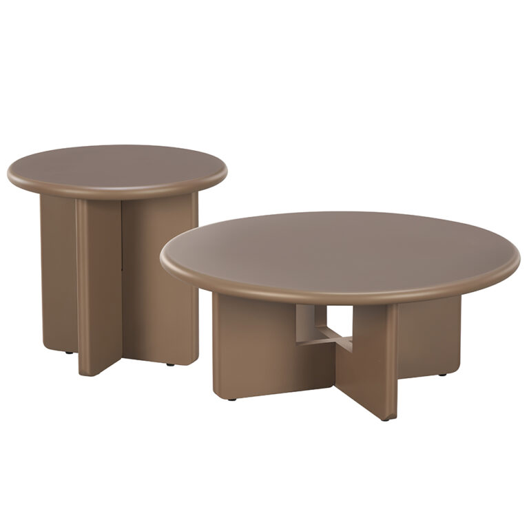 round modular coffee table set