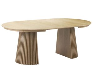 round extendable dining table