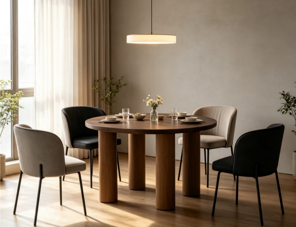 round dining table